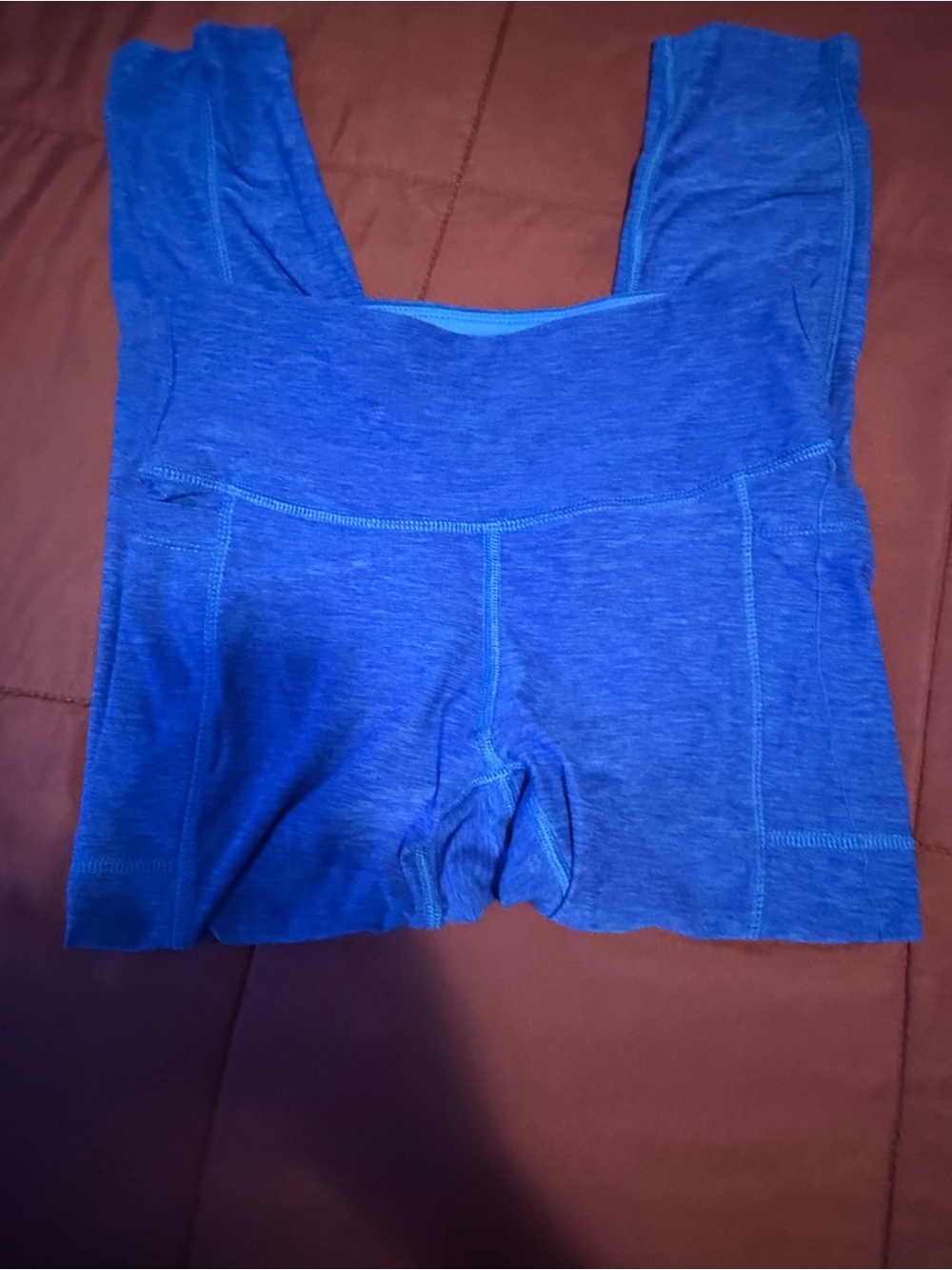 New Balance Electric Blue Seamless High-Waist Shapewear Shorts
